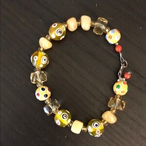Vintage Glass Beaded Bracelet